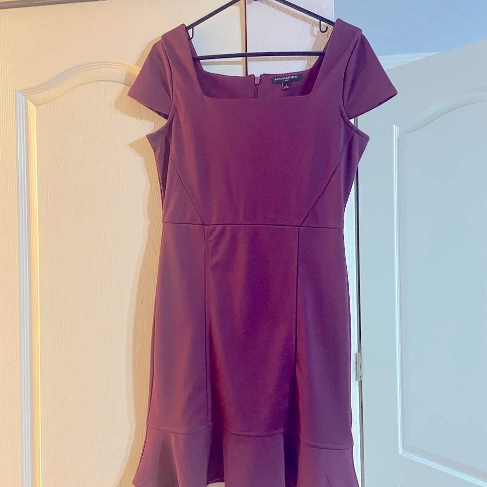 Petunia dress flares just a little on the bottom